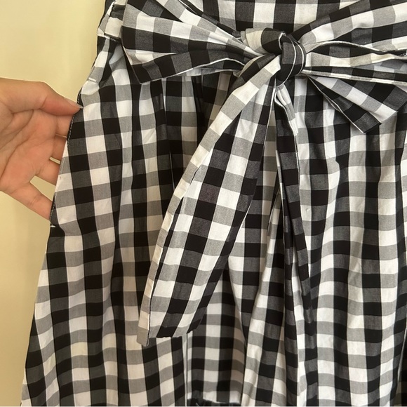 J CREW Gingham Flounce Hem Midi Skirt 10 - Picture 3 of 8